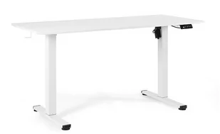 Biurko Metis - Stelaż i Blat - 140x60 cm Biały - Biurka - miniaturka - grafika 1