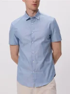 Koszule męskie - Reserved - Bawełniana koszula slim fit - jasnoniebieski - miniaturka - grafika 1