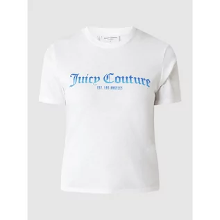 Koszulki i topy damskie - T-shirt z nadrukiem flokowym z logo model Ombre La - Juicy Couture - grafika 1