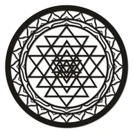 Dekoracje domu - Dekoracja ścienna Sri Yantra ażurowa 40cm - miniaturka - grafika 1