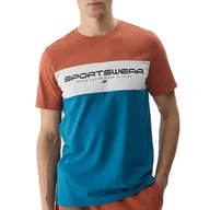 Koszulki sportowe męskie - Koszulka 4F WSS24TTSHM132681S - multikolor - miniaturka - grafika 1