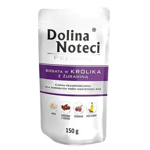 Dolina Noteci PREMIUM BOGATA W KRÓLIKA Z ŻURAWINĄ DOYPACK 150 G - Mokra karma dla psów - miniaturka - grafika 1