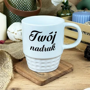 Biały kubek Diamond z Twoim nadrukiem - Kubki - miniaturka - grafika 1