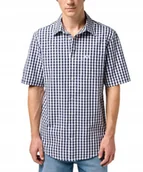 Koszule męskie - Koszula Wrangler SS 1 PKT SHIRT 112350566 Black Iris M - miniaturka - grafika 1