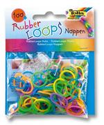 Zabawki kreatywne - RUBBER LOOPS NO NAME Gumki Noppen węzełek 100 szt mix kolorów - miniaturka - grafika 1