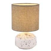 Lampy stojące - Globo Iga 21624 lampa stołowa lampka 1x40W E14 szara/biała - miniaturka - grafika 1