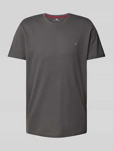 T-shirt z wyhaftowanym logo - Koszulki męskie - miniaturka - grafika 1
