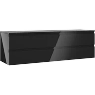 Szafki łazienkowe - Mexen Orio szafka łazienkowa podumywalkowa 160 cm z blatem, 2 szuflady, czarna połysk - 91A10-16047-2-BFFC70 - miniaturka - grafika 1
