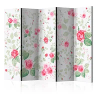 Parawany - Parawan 5-częściowy - Różane przyjemności II [Room Dividers] (rozmiar 225x172) - miniaturka - grafika 1