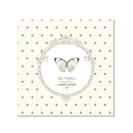 Folia, papier śniadaniowy, serwetki - Nuova R2S R2S Serwetki deserowe 20 szt 33cm R2S Napkins motyl 414 DOB - miniaturka - grafika 1