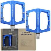 Pedały rowerowe - Pedały rowerowe platformowe Nexelo Freeride aluminiowe - miniaturka - grafika 1