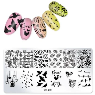 Blaszka Płytka do Stempli do zdobienia Paznokci - Ozdoby do paznokci - miniaturka - grafika 40