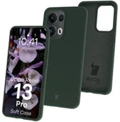 Etui i futerały do telefonów - Bizon Silikonowe etui Soft Case do Oppo Reno13 Pro, ciemnozielone - miniaturka - grafika 1