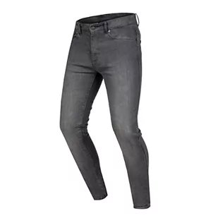 OZONE MOTO Striker dżinsy motocyklowe dla mężczyzn, Flying Bats, ochraniacze na kolana, wstawki Kevlar Dupont, 5 kieszeni, slim fit - Odzież motocyklowa - miniaturka - grafika 1
