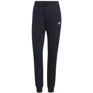 Spodnie damskie adidas Essentials Slim Tapered Cuffed Pant granatowe GM8736-M - Spodnie męskie - miniaturka - grafika 1