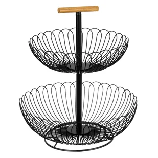 KOSZYK PIĘTROWY PATERA NA OWOCE LOFT 2341 - Pojemniki kuchenne - miniaturka - grafika 1