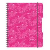 Notesy i bloczki - Herlitz, Kołobrulion, A5, 80k, Eco PP Colors, Różowy, Fsc - miniaturka - grafika 1