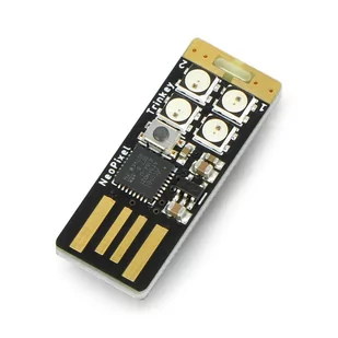 Adafruit Neo Trinkey - moduł USB SAMD21, 4 diody RGB NeoPixel - Adafruit 4870 - Podzespoły elektroniczne - miniaturka - grafika 1