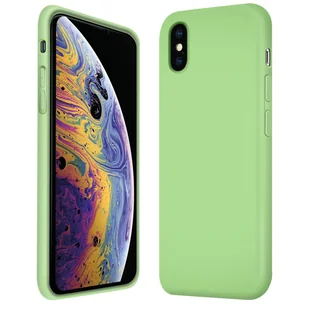 Etui ochronne na telefon komórkowy Apple iPhone XS Max silikonowo-żelowe etui na telefon komórkowy, zielone - Etui i futerały do telefonów - miniaturka - grafika 1