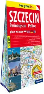 Szczecin, Świnoujście, Police. Plan miasta 1:22 000 - Mapy i plansze edukacyjne - miniaturka - grafika 1