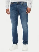 Spodnie męskie - Pepe Jeans Jeansy PM207391 Niebieski Tapered Fit - miniaturka - grafika 1