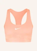 Biustonosze - Nike Biustonosz Sportowy Swoosh orange - miniaturka - grafika 1