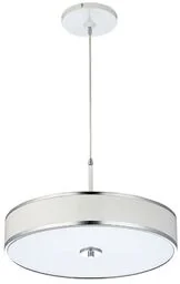 LAMPA WISZĄCA metalowo-szklana biały okrągły klosz styl nowoczesny JAZZ JA 5 b Jupiter - Lampy sufitowe - miniaturka - grafika 1