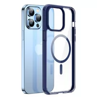 Etui i futerały do telefonów - Dux Ducis Clin2 etui iPhone 14 Pro magnetyczny pokrowiec MagSafe niebieskie - miniaturka - grafika 1