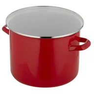 Garnki - Garnek FLORINA Prosty Gładki 18 cm Czerwony - miniaturka - grafika 1