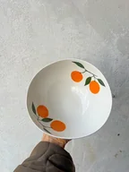Miski i półmiski - Misa porcelanowa z pomarańczami duża LA LUZ - miniaturka - grafika 1