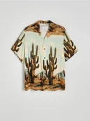 Koszule męskie - Reserved - Koszula comfort fit z wiskozy - wielobarwny - miniaturka - grafika 1