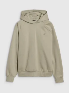 4F Bluza dresowa nierozpinana z kapturem uniseks 4FWSS25TSWSU1547-44S Zielony Roz. L - Bluzy damskie - miniaturka - grafika 1