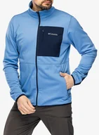 Bluzy sportowe męskie - Bluza polarowa Columbia Hike Full Zip - skyler/collegiate navy - miniaturka - grafika 1
