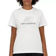 Koszulki sportowe damskie - Koszulka New Balance WT41816WT - biała - miniaturka - grafika 1