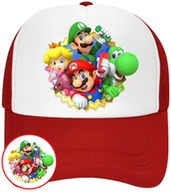 Czapki i chusty sportowe męskie - CZAPKA Z DASZKIEM SUPER MARIO BROS DLA DZIECI LATO CZERWONA BEJSBOLÓWKA - miniaturka - grafika 1