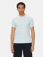 Koszulki męskie - Geox Polo M5510R T3236 F4508 Błękitny Regular Fit - miniaturka - grafika 1
