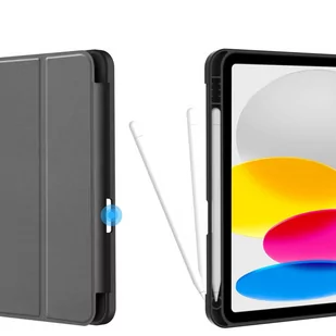 Etui ochronne Alogy Book Cover Pencil Case obudowa z miejscem na rysik do Apple iPad 10gen 10.9 2022 Czarne - Pozostałe akcesoria do telefonów - miniaturka - grafika 4