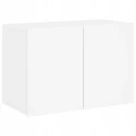 Szafki RTV - Ścienna szafka Tv, biała, 60x30x41 cm - miniaturka - grafika 1