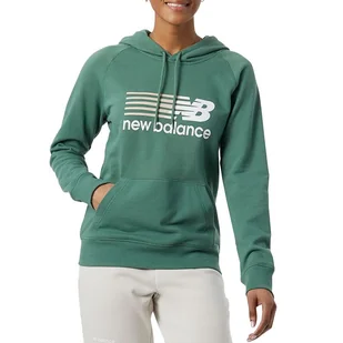 Bluza New Balance WT23800JD - zielona - Bluzy sportowe damskie - miniaturka - grafika 1