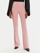 Spodnie damskie - Rinascimento Spodnie materiałowe CFC0122830003 Różowy Regular Fit - miniaturka - grafika 1