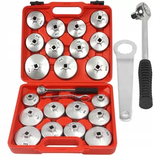 Klucze do filtrów oleju nasadowe 23 sztuk SILVER - Klucze i nasadki - miniaturka - grafika 1