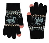 Rękawiczki - Rękawiczki Damskie Młodzieżowe Zimowe Ciepłe Casualowe Uniwersalne Dotykowe - miniaturka - grafika 1