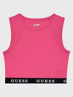 Koszulki dla dziewczynek - Guess Top J2YI34 KABR0 Różowy Slim Fit - miniaturka - grafika 1