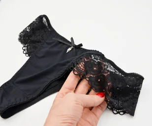 4x Stringi damskie Majtki Bawełna Koronka DH9004*4*S - Majtki damskie - miniaturka - grafika 1