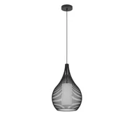 Lampy sufitowe - Eglo 900828 - Żyrandol na lince RAZONI 1xE27/40W/230V czarny - miniaturka - grafika 1