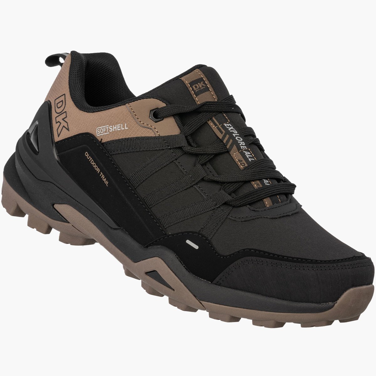 Buty Trekkingowe Męskie DK Softshell Outdoor Sportowe Brązowe VB17920 44