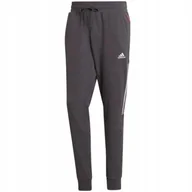 Dresy męskie - Spodnie męskie adidas Aeroready Motion Sport Pants szare HC0648 XL - miniaturka - grafika 1