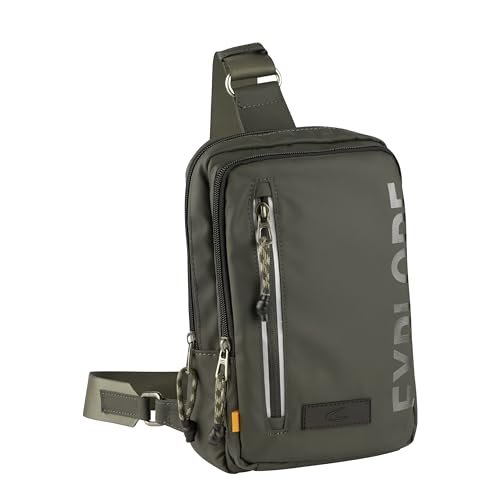 camel active bags Explore męska torebka Sling Bag plecak mały, zielony, zielony, S, Nowoczesny