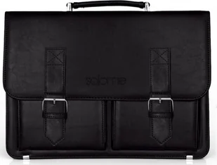 Solome CZARNA AKTÓWKA TECZKA LISTONOSZKA SOLOME - Teczki i aktówki - miniaturka - grafika 1