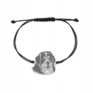 Bransoletki - Bransoletka Berneński Pies Pasterski Srebro 925 Prezent GRAWER GRATIS - miniaturka - grafika 1